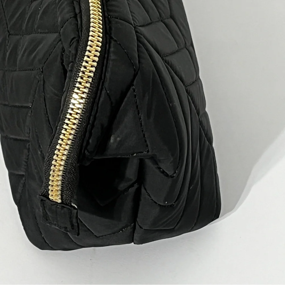 Aimee Kestenberg Black Scene Stealer Quilted Cosmetic/Make up Bag